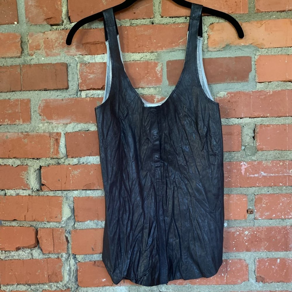 *SOLD* Hippie Chic Upcycled Leather BT Top